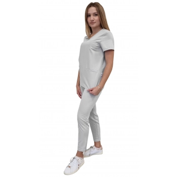 Komplet medyczny szary basic premium roz. 3XL